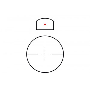 Rhino 4X32 Scope with Micro Red Dot Sight [THETA OPTICS]